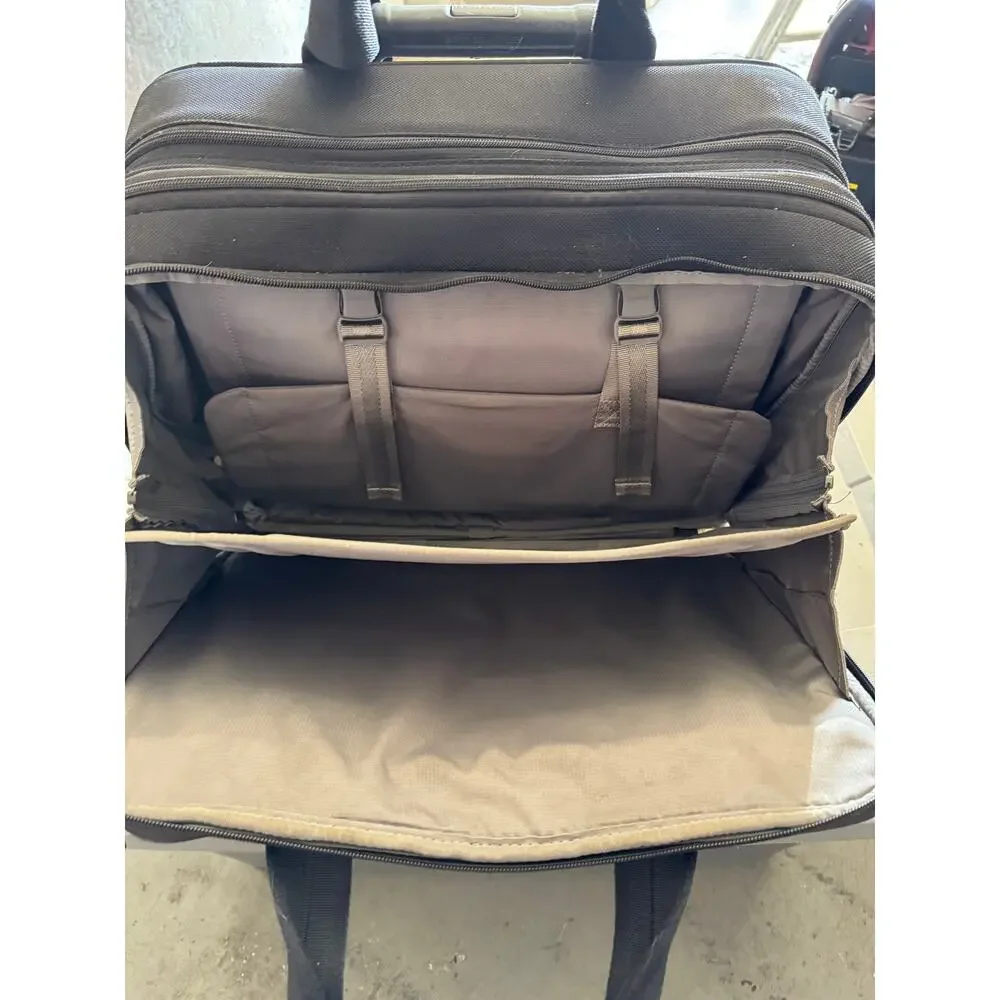 Briggs & Riley Telescope Handle Wheeled Expandable Brief Double Zipper Stackable